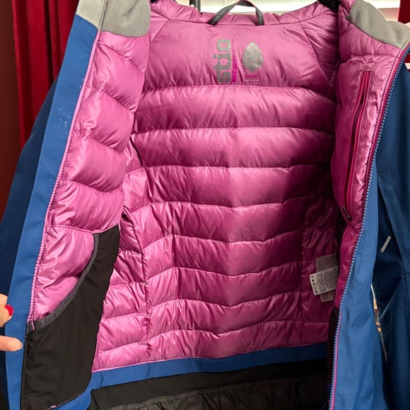 Stio Blue and Pink Ski Jacket - Picture 2 of 8